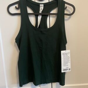 Lululemon Dark Green swiftly tech Racerback Tank Top